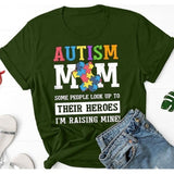 Autism Mom Letter Print T Shirt Women Short Sleeve O Neck Loose Tshirt Summer Women Tee Shirt Tops Camisetas Mujer